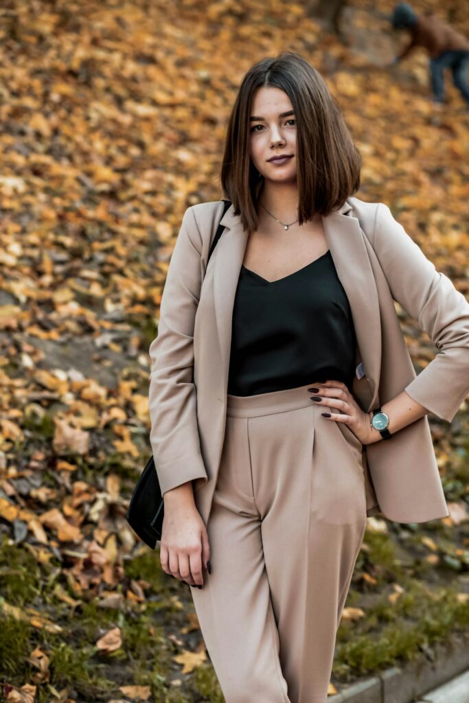 Professional Businesswoman in Stylish Attire